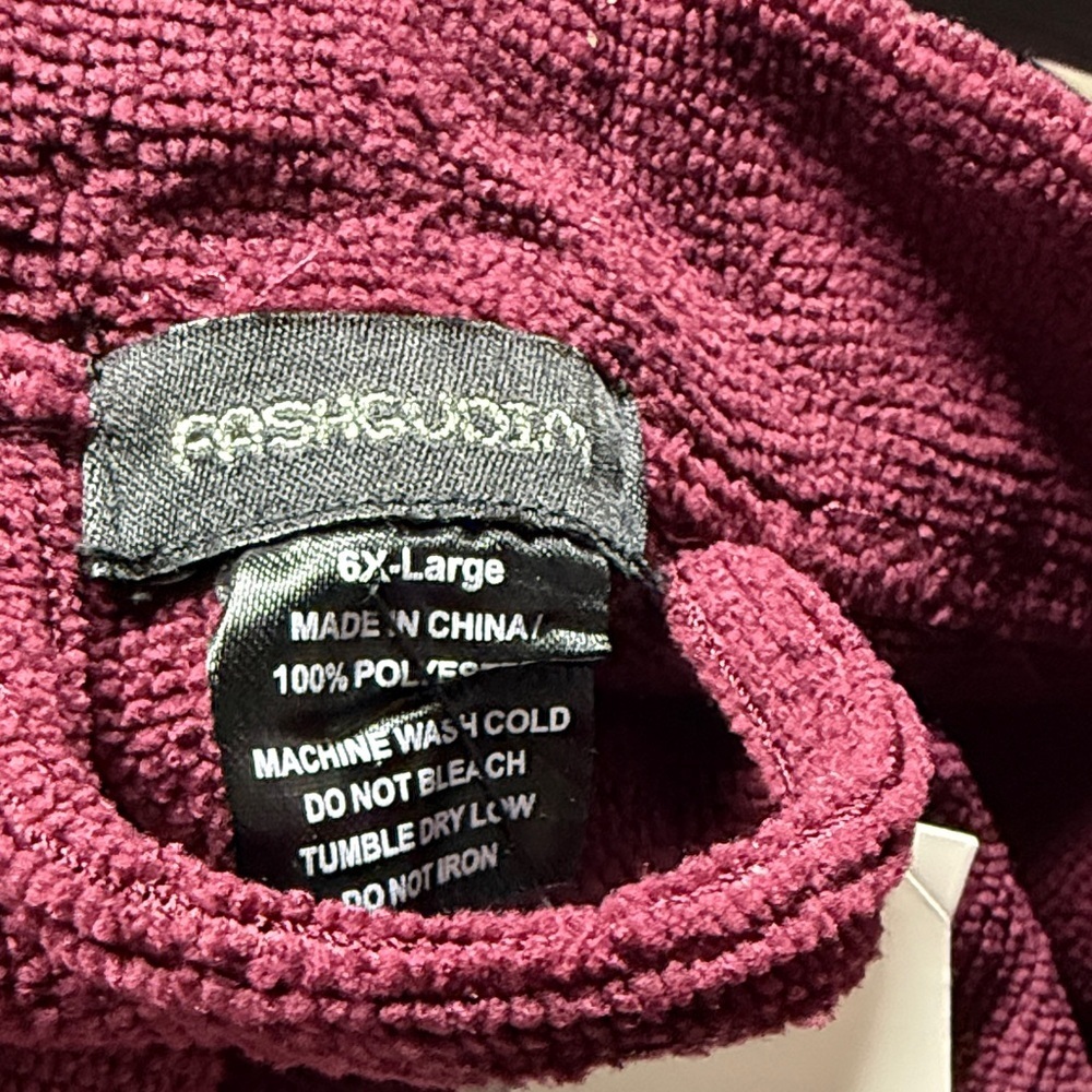 FashGudim Burgundy Robe - Picture 2 of 10